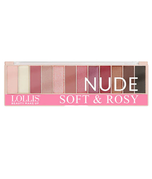 Lollis Nude Soft & Rosy Eyeshadow Palette