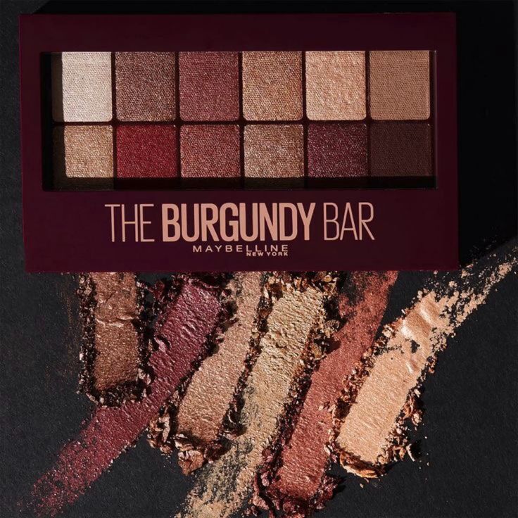 Maybelline new york the burgundy bar eyeshadow palette - 12 Shades